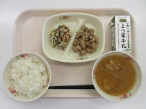 写真:1月17日中学校献立