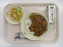 写真:1月24日中学校献立