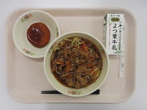 写真:1月30日中学校献立