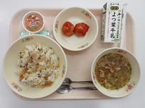 写真:1月31日中学校献立