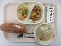 写真:2月3日中学校献立