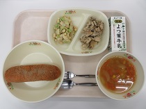 写真:2月10日中学校献立