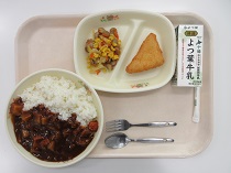 写真:2月19日中学校献立