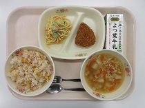 写真:2月26日中学校献立