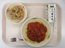 写真:2月27日中学校献立