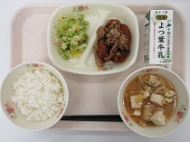 写真:3月7日中学校献立