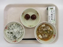 写真:3月11日中学校献立