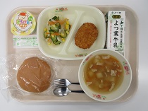 写真:3月24日中学校献立
