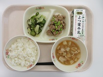 写真:3月19日中学校献立