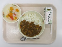 写真:4月16日中学校献立