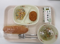 写真:4月21日中学校献立
