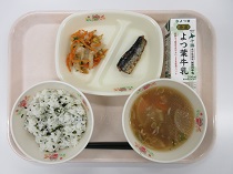 写真:5月14日中学校献立