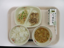 写真:5月16日中学校献立