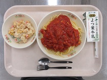 写真:5月22日中学校献立