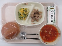 写真:5月26日中学校献立
