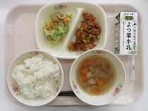 写真:5月30日中学校献立