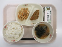 写真:6月4日中学校献立