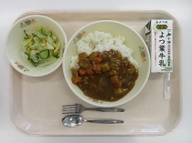 写真:6月10日中学校献立