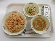 写真:6月13日中学校献立