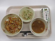 写真:7月2日中学校献立