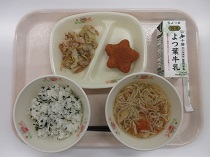 写真:7月4日中学校献立