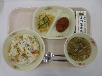 写真:7月9日中学校献立
