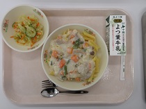 写真:8月28日中学校献立
