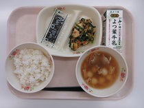 写真:9月3日中学校献立