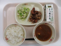 写真:9月5日中学校献立