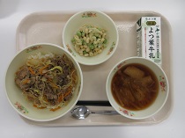 写真:9月10日中学校献立