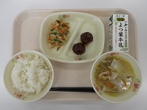 写真:9月12日中学校献立