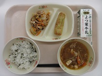 写真:9月16日中学校献立