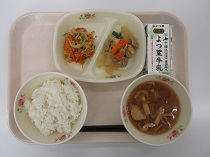 写真:10月8日中学校献立