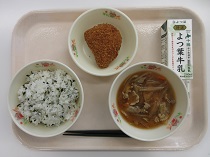 写真:10月15日中学校献立