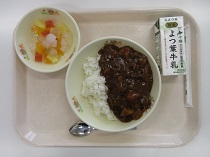 写真:10月29日中学校献立