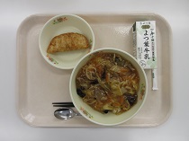 写真:12月3日中学校献立