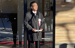 市長挨拶の様子