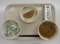 写真:1月13日中学校献立