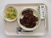 写真:1月14日中学校献立