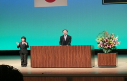 市長挨拶の様子