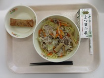 写真:2月19日中学校献立