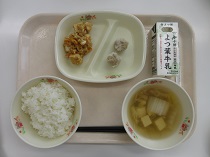 写真:2月24日中学校献立