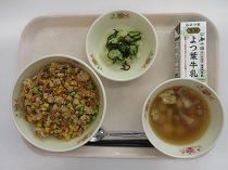 写真:3月3日中学校献立