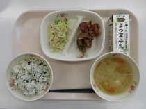 写真:3月10日中学校献立