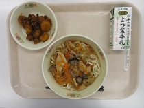 写真:3月19日中学校献立