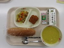 写真:4月27日中学校献立