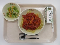 写真:5月7日中学校献立