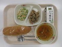 写真:5月11日中学校献立