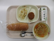 写真:5月18日中学校献立