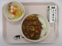 写真:5月19日中学校献立